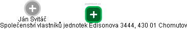 Společenství vlastníků jednotek Edisonova 3444, 430 01 Chomutov - obrázek vizuálního zobrazení vztahů obchodního rejstříku