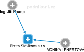 Bistro Slavíkova s.r.o. - obrázek vizuálního zobrazení vztahů obchodního rejstříku