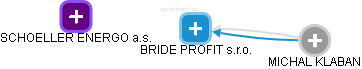 BRIDE PROFIT s.r.o. - obrázek vizuálního zobrazení vztahů obchodního rejstříku