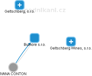 Buinore s.r.o. - obrázek vizuálního zobrazení vztahů obchodního rejstříku
