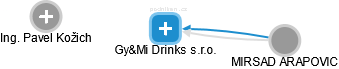 Gy&Mi Drinks s.r.o. - obrázek vizuálního zobrazení vztahů obchodního rejstříku