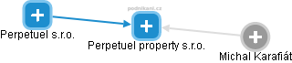 Perpetuel property s.r.o. - obrázek vizuálního zobrazení vztahů obchodního rejstříku