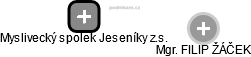 Myslivecký spolek Jeseníky z.s. - obrázek vizuálního zobrazení vztahů obchodního rejstříku