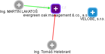 evergreen oak management & co., a.s. - obrázek vizuálního zobrazení vztahů obchodního rejstříku