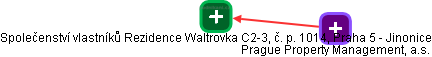 Společenství vlastníků Rezidence Waltrovka C2-3, č. p. 1014, Praha 5 - Jinonice - obrázek vizuálního zobrazení vztahů obchodního rejstříku