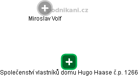 Společenství vlastníků domu Hugo Haase č.p. 1266 - obrázek vizuálního zobrazení vztahů obchodního rejstříku