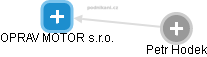OPRAV MOTOR s.r.o. - obrázek vizuálního zobrazení vztahů obchodního rejstříku