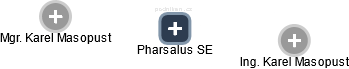 Pharsalus SE - obrázek vizuálního zobrazení vztahů obchodního rejstříku