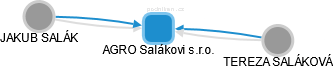 AGRO Salákovi s.r.o. - obrázek vizuálního zobrazení vztahů obchodního rejstříku