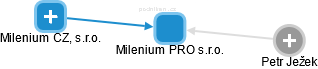 Milenium PRO s.r.o. - obrázek vizuálního zobrazení vztahů obchodního rejstříku
