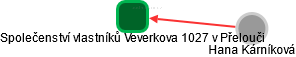 Společenství vlastníků Veverkova 1027 v Přelouči - obrázek vizuálního zobrazení vztahů obchodního rejstříku