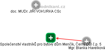 Společenství vlastníků pro bytový dům Menčík, Černý Důl č.p. 5 - obrázek vizuálního zobrazení vztahů obchodního rejstříku