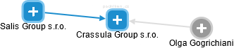 Crassula Group s.r.o. - obrázek vizuálního zobrazení vztahů obchodního rejstříku