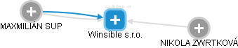 Winsible s.r.o. - obrázek vizuálního zobrazení vztahů obchodního rejstříku