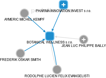 BOTANICAL WELLNESS s.r.o. - obrázek vizuálního zobrazení vztahů obchodního rejstříku