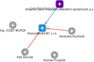 Nemovitostní BC s.r.o. - obrázek vizuálního zobrazení vztahů obchodního rejstříku
