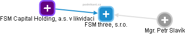 FSM three, s.r.o. - obrázek vizuálního zobrazení vztahů obchodního rejstříku