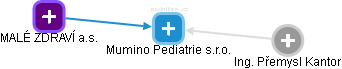 Mumino Pediatrie s.r.o. - obrázek vizuálního zobrazení vztahů obchodního rejstříku