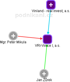 VRI-Vinice I, a.s. - obrázek vizuálního zobrazení vztahů obchodního rejstříku