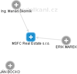 MSFC Real Estate s.r.o. - obrázek vizuálního zobrazení vztahů obchodního rejstříku