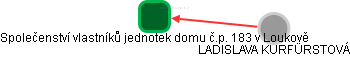 Společenství vlastníků jednotek domu č.p. 183 v Loukově - obrázek vizuálního zobrazení vztahů obchodního rejstříku