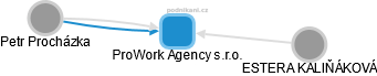 ProWork Agency s.r.o. - obrázek vizuálního zobrazení vztahů obchodního rejstříku