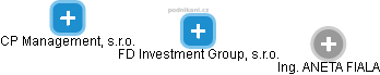 FD Investment Group, s.r.o. - obrázek vizuálního zobrazení vztahů obchodního rejstříku