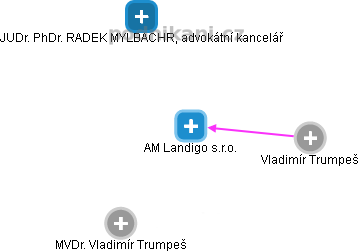 AM Landigo s.r.o. - obrázek vizuálního zobrazení vztahů obchodního rejstříku