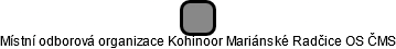 Místní odborová organizace Kohinoor Mariánské Radčice OS ČMS - obrázek vizuálního zobrazení vztahů obchodního rejstříku