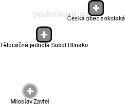 Tělocvičná jednota Sokol Hlinsko - obrázek vizuálního zobrazení vztahů obchodního rejstříku