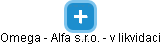 Omega - Alfa s.r.o. - v likvidaci - obrázek vizuálního zobrazení vztahů obchodního rejstříku