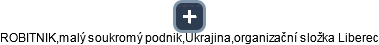 ROBITNIK,malý soukromý podnik,Ukrajina,organizační složka Liberec - obrázek vizuálního zobrazení vztahů obchodního rejstříku