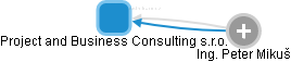 Project and Business Consulting s.r.o. - obrázek vizuálního zobrazení vztahů obchodního rejstříku