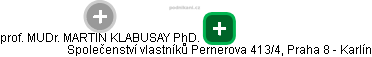 Společenství vlastníků Pernerova 413/4, Praha 8 - Karlín - obrázek vizuálního zobrazení vztahů obchodního rejstříku
