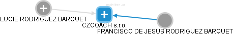 CZCOACH s.r.o. - obrázek vizuálního zobrazení vztahů obchodního rejstříku