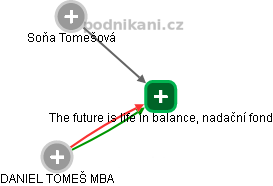The future is life in balance, nadační fond - obrázek vizuálního zobrazení vztahů obchodního rejstříku