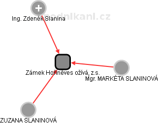 Zámek Hořiněves ožívá, z.s. - obrázek vizuálního zobrazení vztahů obchodního rejstříku