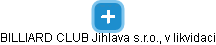BILLIARD CLUB Jihlava s.r.o., v likvidaci - obrázek vizuálního zobrazení vztahů obchodního rejstříku