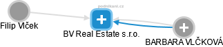 BV Real Estate s.r.o. - obrázek vizuálního zobrazení vztahů obchodního rejstříku