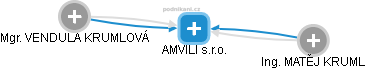 AMVILI s.r.o. - obrázek vizuálního zobrazení vztahů obchodního rejstříku