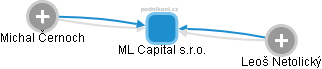 ML Capital s.r.o. - obrázek vizuálního zobrazení vztahů obchodního rejstříku