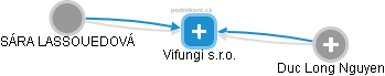 Vifungi s.r.o. - obrázek vizuálního zobrazení vztahů obchodního rejstříku