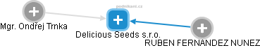 Delicious Seeds s.r.o. - obrázek vizuálního zobrazení vztahů obchodního rejstříku