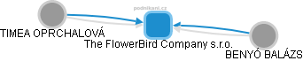 The FlowerBird Company s.r.o. - obrázek vizuálního zobrazení vztahů obchodního rejstříku