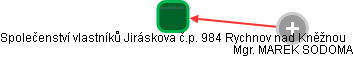 Společenství vlastníků Jiráskova č.p. 984 Rychnov nad Kněžnou - obrázek vizuálního zobrazení vztahů obchodního rejstříku