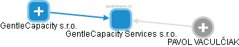 GentleCapacity Services s.r.o. - obrázek vizuálního zobrazení vztahů obchodního rejstříku