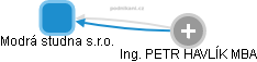 Modrá studna s.r.o. - obrázek vizuálního zobrazení vztahů obchodního rejstříku