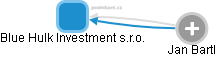 Blue Hulk Investment s.r.o. - obrázek vizuálního zobrazení vztahů obchodního rejstříku