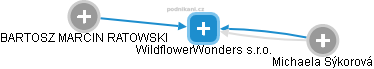 WildflowerWonders s.r.o. - obrázek vizuálního zobrazení vztahů obchodního rejstříku