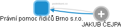Právní pomoc řidičů Brno s.r.o. - obrázek vizuálního zobrazení vztahů obchodního rejstříku